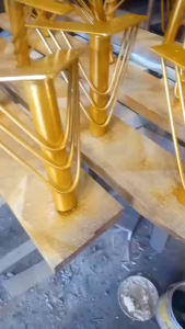 kaki shofa besi bougel gold siku kaki kursi leg 15cm