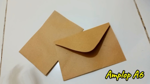 10 pcs amplop A6 vintage kraft uk 11x16 cm