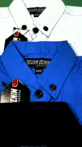 KEMEJA POLOS ANAK LENGAN PENDEK UMUR 8 BULAN - 10 TAHUN BAHAN KATUN CIGARET PREMIUM QUALITY