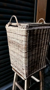 Keranjang laundry - keranjang cucian rotan - keranjang rotan besar - laundry basket rotan besar - keranjang baju kotor