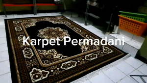 Karpet Permadani Shafira Almaya Besar Jumbo Klasik 210x310 cm Cream Berber Coklat