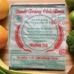 Bịch 350g bánh tráng cuốn ram tôm đất (cuốn ram bắp giòn lâu )đặc sản Bình Định -Biglove