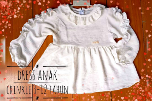 Tunik Anak Perempuan Crinkle: Desain & Pilihan Nyaman