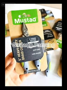 MUSTAD MT120 Gunting Pancing Original Premium Stainless Steel Anti Karat Dan Korosi Ukuran Kecil Portable