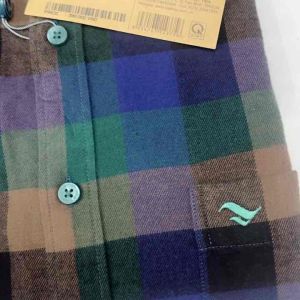 (6P0459)Sơ mi viettien dài tay  dạng nỉ mỏng (regular )fom rộng(