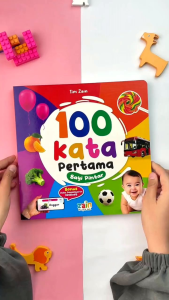 Boardbook Anak 100 Kata Pertama Bayi Pintar Zain Penyejuk Hati
