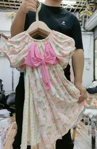6-10yrs Girl’s Fashion Summer Cuties Cotton Ribbon 🎀 Flowers Dress 韩系女童夏季花瓣丝带🎀连衣裙新款女童洋气棉布裙6~10岁