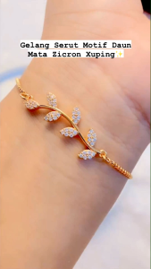 RinaXp - Gelang Serut Motif Daun Rambat Unik & Cantik