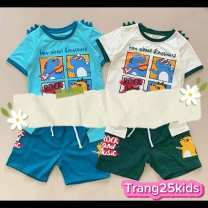 [hàng vải cao cấp] Bộ Bé Trai Khủng Long Chơi Guitar Cho bé trai từ 12kg-35kg - Trang 25Kids Cotton Thun