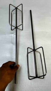 Alat pengaduk Adonan Kue Martabak Stainless Stell Anti Karat - Mata Bor Mixer Multifungsi UK 50 cm - Alat Pengaduk kue Mixer