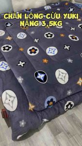 Chăn Lông Cừu Yuki Xuất Nhật Nặng 32kg Mền YUKI Dày Mịn Kích Thước 2mx2m2