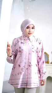 ATASAN WANITA / BLOUSE WANITA TERLARIS MOTIF PRINTING RUBY SILK PREMIUM BY NOABUSANA