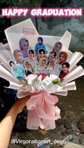 [COD] Promo Buket foto potong kekinian special request foto sendiri atau idola