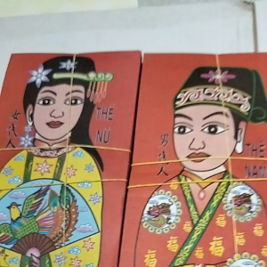 (100 bộ) Hàng mã bộ giấy thế nam thế nữ cúng sao