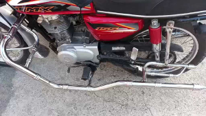 FOOTSTEP CRASH GUARD FOR TRICYCLE WITH BRACKET PURE STAINLESS