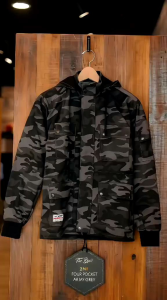 JAKET LORENG - LORENG CAMO - JAKET PARKA MOTIF LORENG ARMY