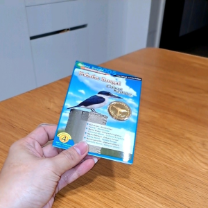 No.4 Endangered Species Collared Kingfisher Spesies Terancam Pekaka Sungai 2005 Malaysia Commemorative Bird Coin Card UNC/BU