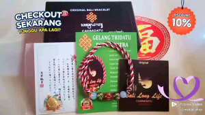 ❤️ PROMO TERLARIS ❤️ Gelang Tridatu 5 Batu Mantra Tibet & Keberuntungan