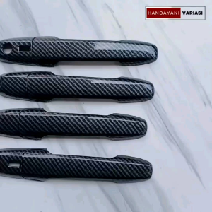 Cover Handle Pintu Karbon Toyota Veloz 2022 2024 Carbon Glosy