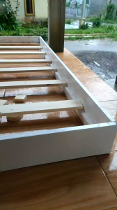 Tempat tidur kayu/Ranjang slimRanjang kayu lesehanDipan kayu lesehan murah kuat Ranjang Kayu minimalis