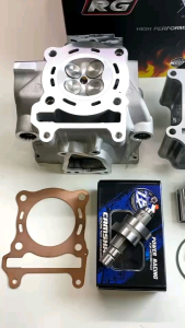 ชุดเสื้อLEAD เสื้อสูบพร้อมฝาสูบRG แคมแต่งTBS แคมแต่งเต้บ้านสวน รุ่นLEAD GIORNO PCX160 ชุดเสื้อลูกฝาหรีด HONDA LEAD ขนาด62-63 ประเก็นทองเเดง