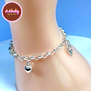 🌈AAbaby Galleries AA115 Original Baby Silver Anklet Bracelet Hello Kitty吉蒂猫 Rantai Kaki/Tangan/Gelang Bayi