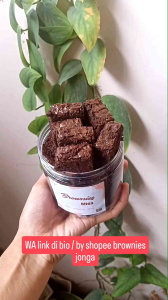 Brownies Panggang Fudgy brownies bites