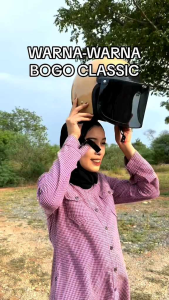 Helm Bogo Garis Classic Pria Wanita Dewasa SNI