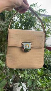 Túi 2hand xách tay có dây đeo da dập vân sấu nhà San aut của Ý -T560