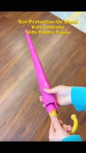 Kid Umbrella UV Water Resistance Cartoon Umbrella Safety Children Weather Protection Payung Kartoon