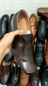 SEPATU PANTOFEL FORMAL KULIT PRIA PERSADA 6038 MAROON ( PRODUKSI SENDIRI )