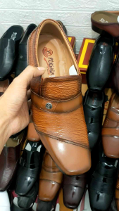 SEPATU PANTOFEL FORMAL KULIT PRIA PERSADA 6038 TAN ( PRODUKSI SENDIRI )