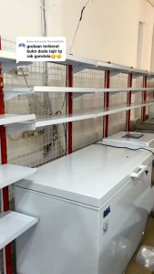 Rak gondola single atas freezer  panjang 180cm
