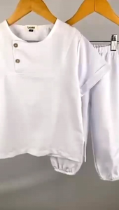 Setelan Koko Noah Putih Manasik Haji Anak Lucuna Size 1-5THN