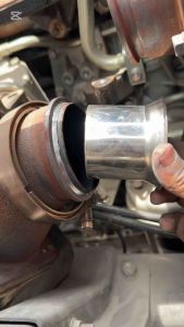 กรวยหอน360ไม่ต้องเชื่อม ขนาด2.5นิ้ว (รุ่นอื่นไม่ได้) หอนยาวๆ ใส่คอท่อเดิม