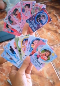 พวงกุญแจรูปลูกพร้อมชื่อ พวงกุญแจรูปภาพ