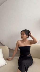 MINA Baju Atasan Wanita - Kemben Dalaman - Bikini Crop Tube Top