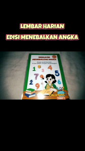 21 Lembar Belajar Harian Anak Edisi Menebalkan Angka CINTA ANAK BERKARYA