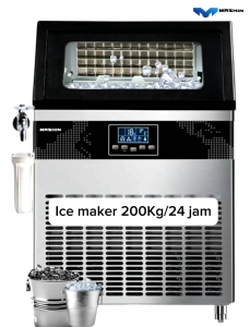 Mesin Pembuat Es Batu 150-200kg/hari Kristal Ice Cube Maker Machine