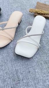 FAMOR sandal heel 3 cm/sepatu hak tahu/sandal pesta/formal/casual size 37-41