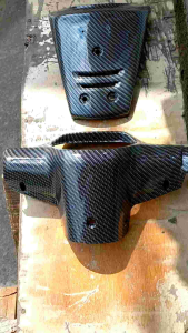 Batok Belakang & Dasi Depan Supra X Old Karbon