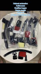 Helmet Extension Arm Set Mount Mounting Panjang For Action Camera