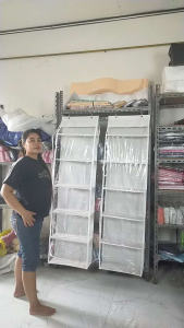 Rak Tas Gantung Jumbo Putih dengan Resleting