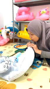 Pompa Injak Kuning Pompa Injak Balon Mainan Anak