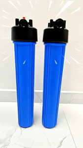 เฮ้าส์ซิ่ง กระบอกน้ำ Aquatek 20 นิ้ว รูน้ำ เข้า-ออก 1/2 นิ้ว และ 3/4 นิ้ว รุ่นดับเบิ้ลโอริง ให้เลือก มีเกลียวปล่อยสแตนเลสยึดเพลสให้ 4 ตัว Housing