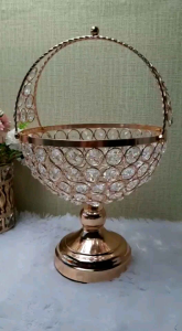 Tempat Buah Kristal Mewah Sultan Gold