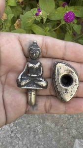 พระเชียงแสนสิงห์สาม เนื้อสัมฤทธิ์เงิน ถอดฐานได้ กรุในเวียงเชียงราย