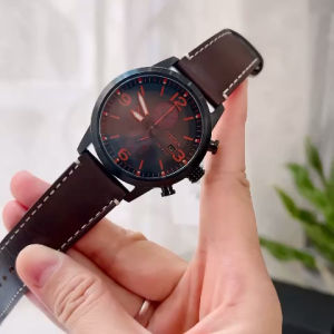 ĐỒNG HỒ NAM CHÍNH HÃNG Citizen CA0745-11E Eco-Drive Chronograph Black Dial Brown Leather For Men