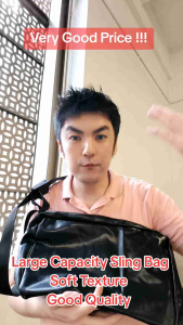 (SG) Stylish PU Leather Large Capacity Bag Street Shoulder Bag Crossbody Bag Sling Bag