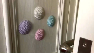 Silikon Crush Karet Bantalan Penahan Benturan Ganjalan Gagang Pintu Pelindung Hantaman